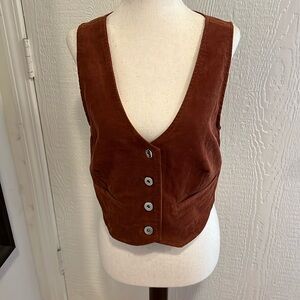 Windsor Rust Button-Up Vest